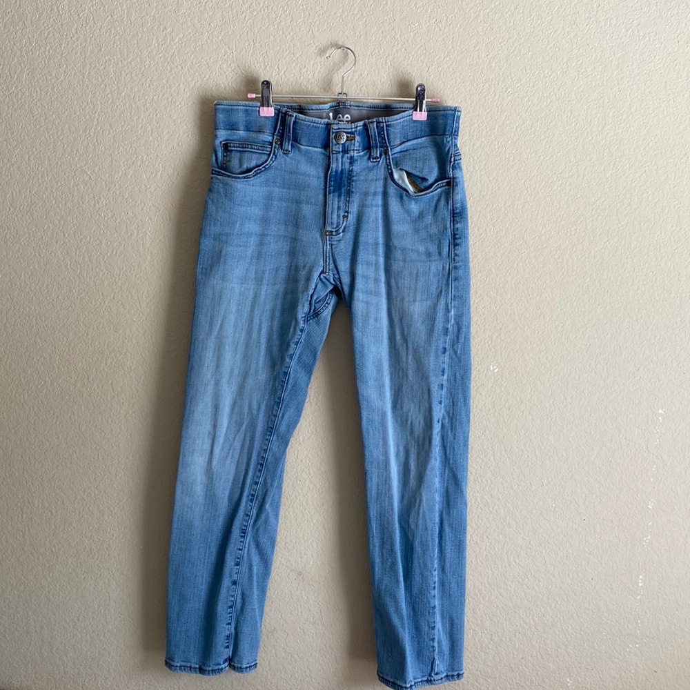 Lee Slim Straight Blue Denim Jeans 32W - 30L